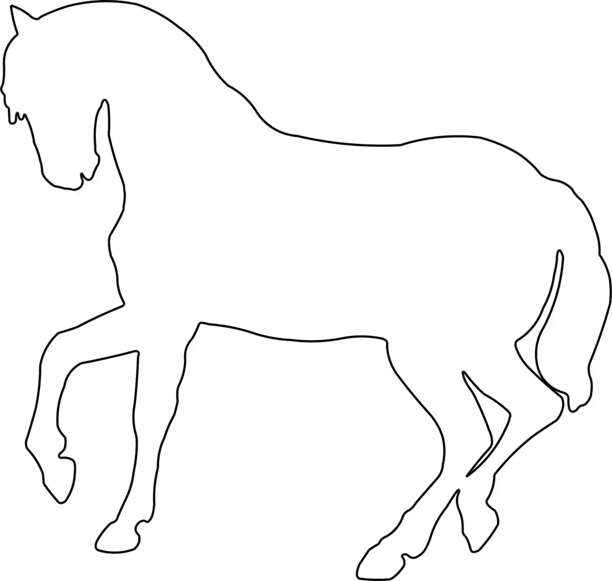 Free Download Coloring PDF, Horse Kids Coloring Pages Pdf